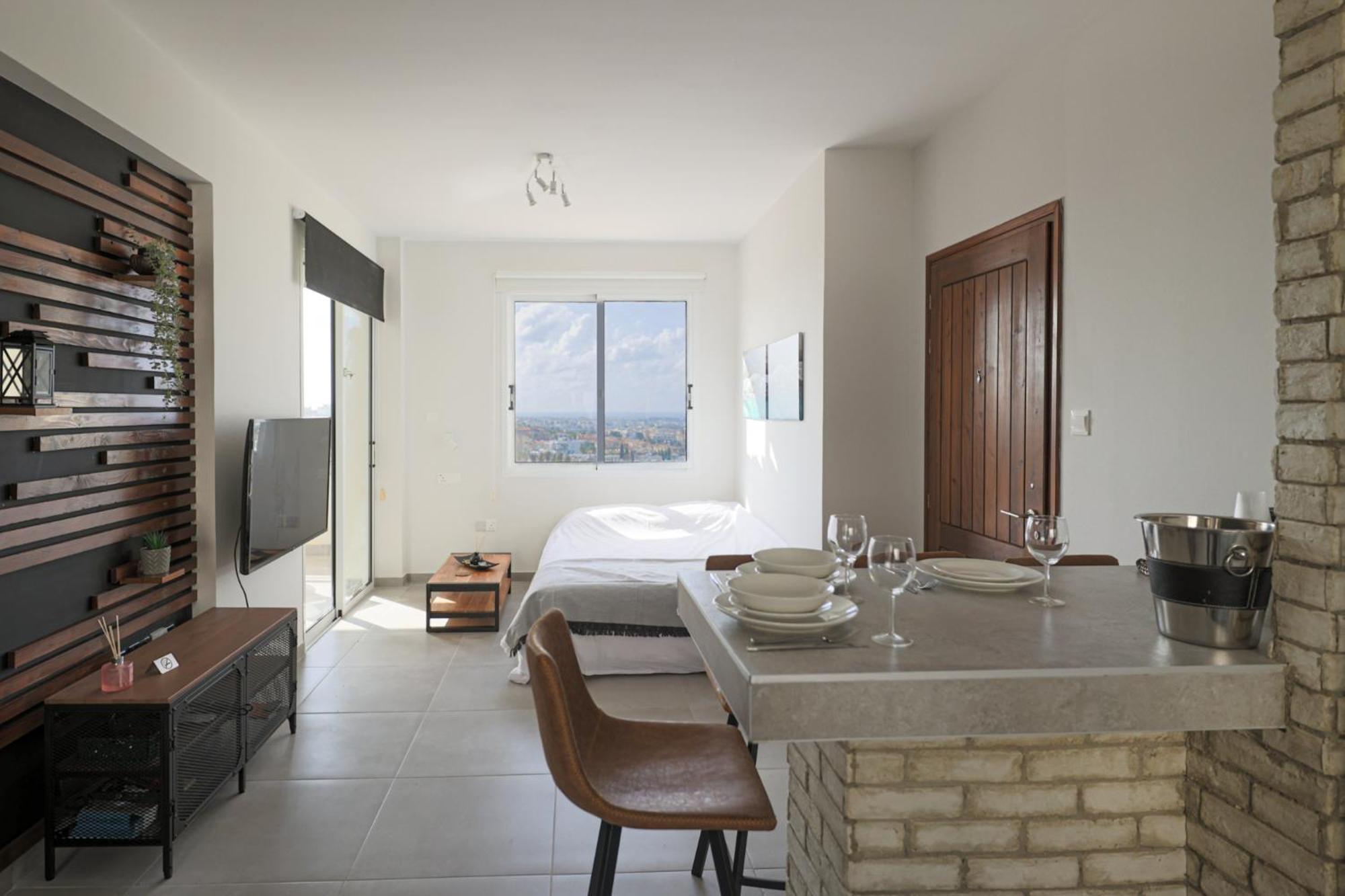Eden Blue-Horizon 1B, Paphos, Sea View, Pool Daire Konia Dış mekan fotoğraf