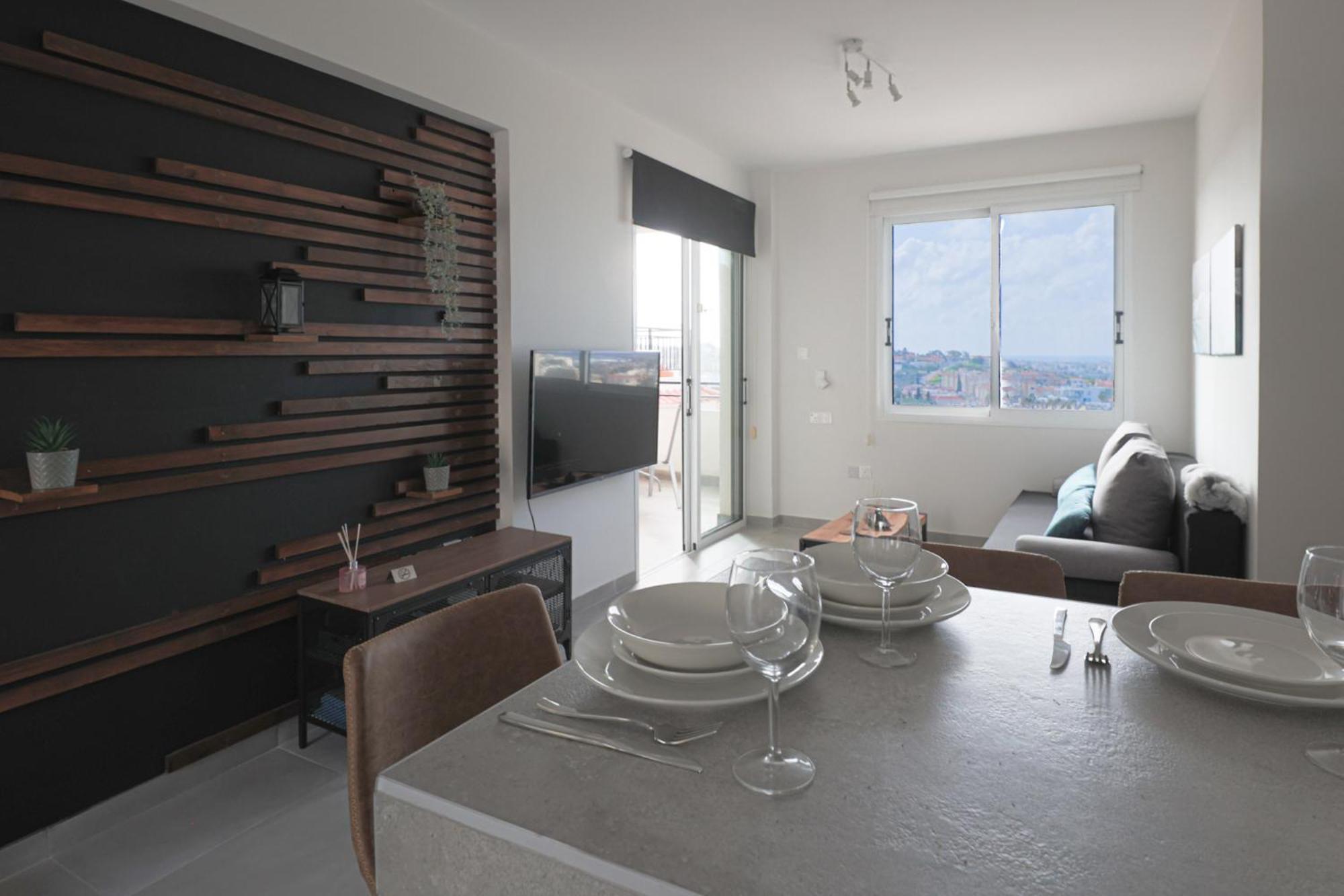 Eden Blue-Horizon 1B, Paphos, Sea View, Pool Daire Konia Dış mekan fotoğraf