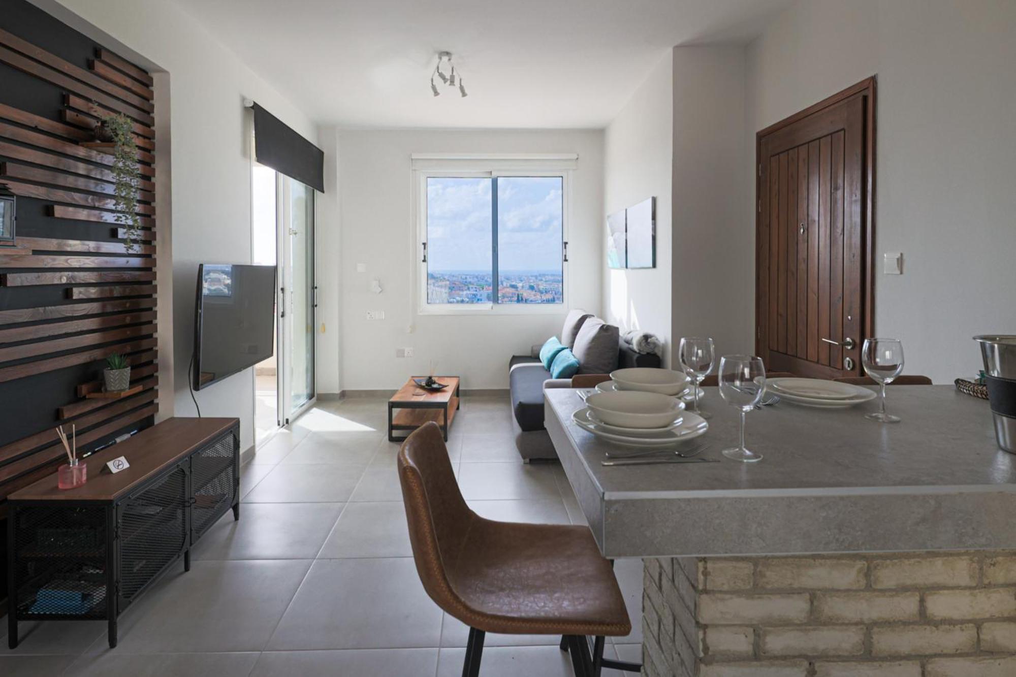 Eden Blue-Horizon 1B, Paphos, Sea View, Pool Daire Konia Dış mekan fotoğraf