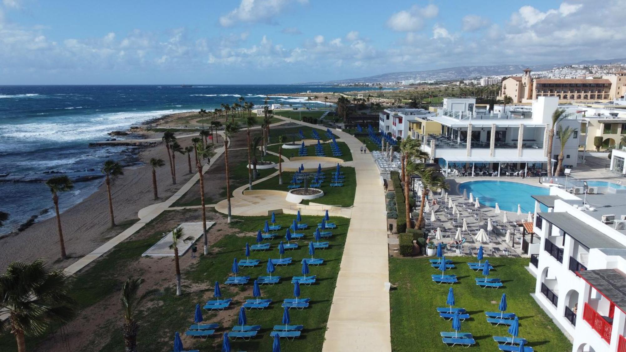 Eden Blue-Horizon 1B, Paphos, Sea View, Pool Daire Konia Dış mekan fotoğraf