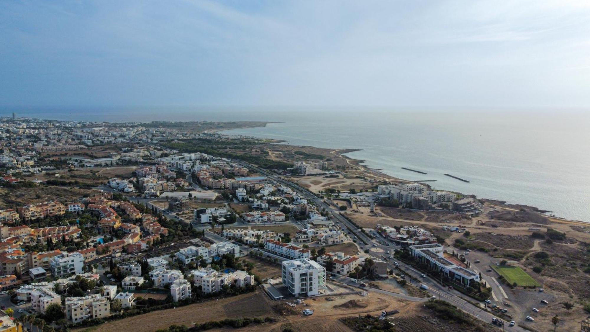 Eden Blue-Horizon 1B, Paphos, Sea View, Pool Daire Konia Dış mekan fotoğraf