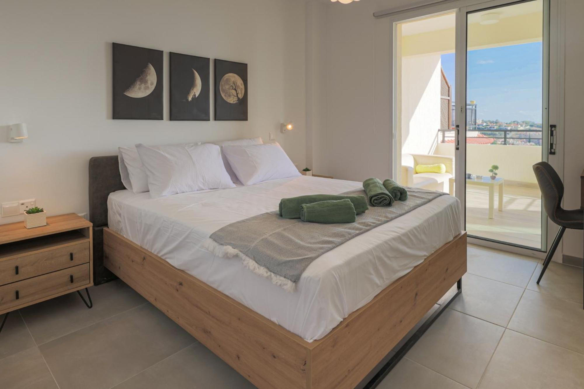 Eden Blue-Horizon 1B, Paphos, Sea View, Pool Daire Konia Dış mekan fotoğraf