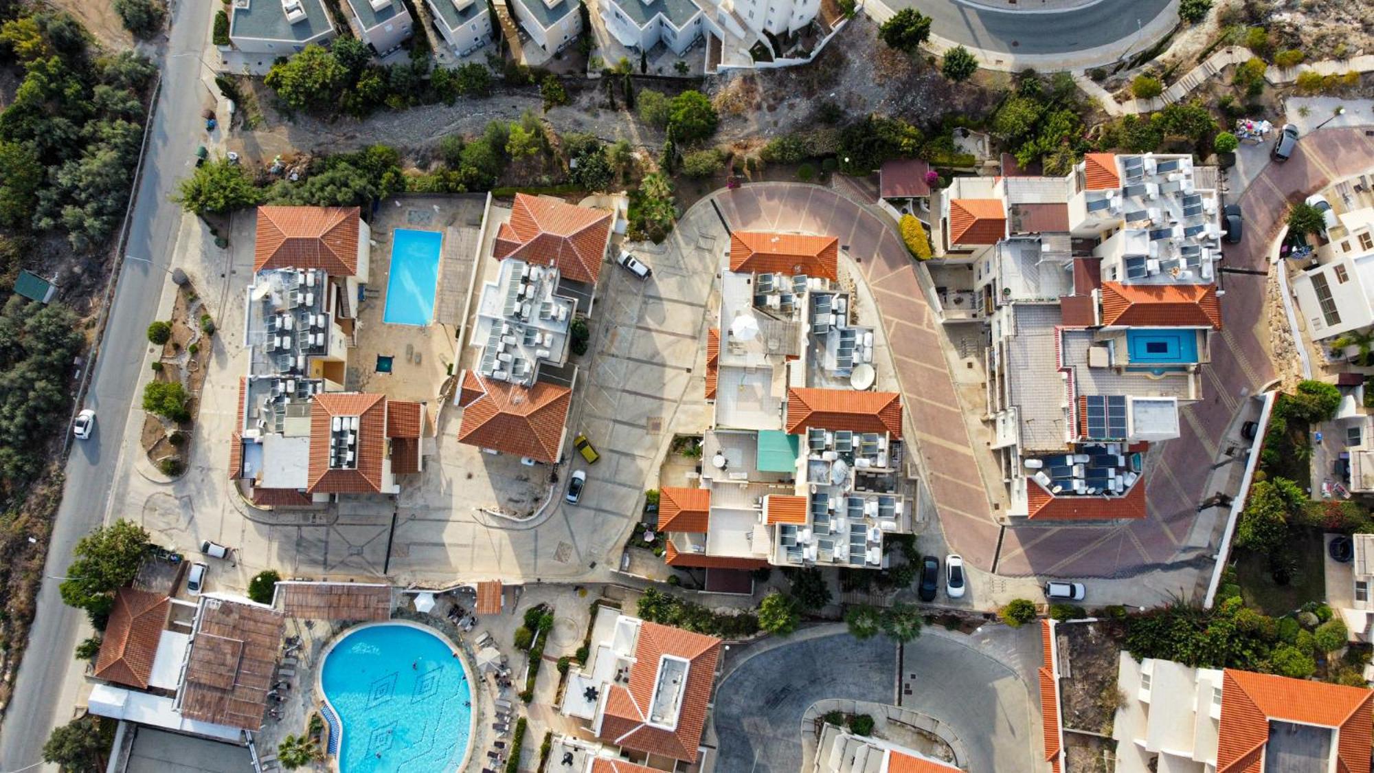 Eden Blue-Horizon 1B, Paphos, Sea View, Pool Daire Konia Dış mekan fotoğraf
