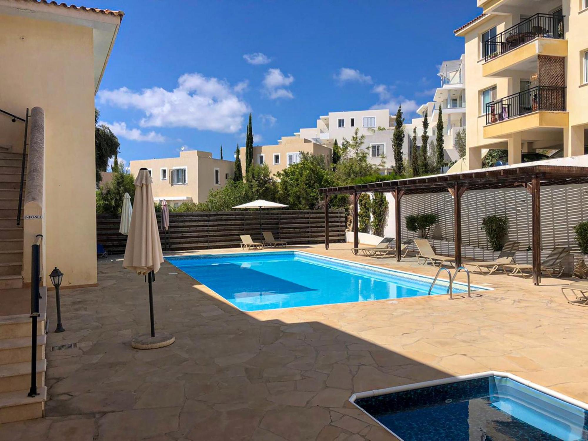 Eden Blue-Horizon 1B, Paphos, Sea View, Pool Daire Konia Dış mekan fotoğraf